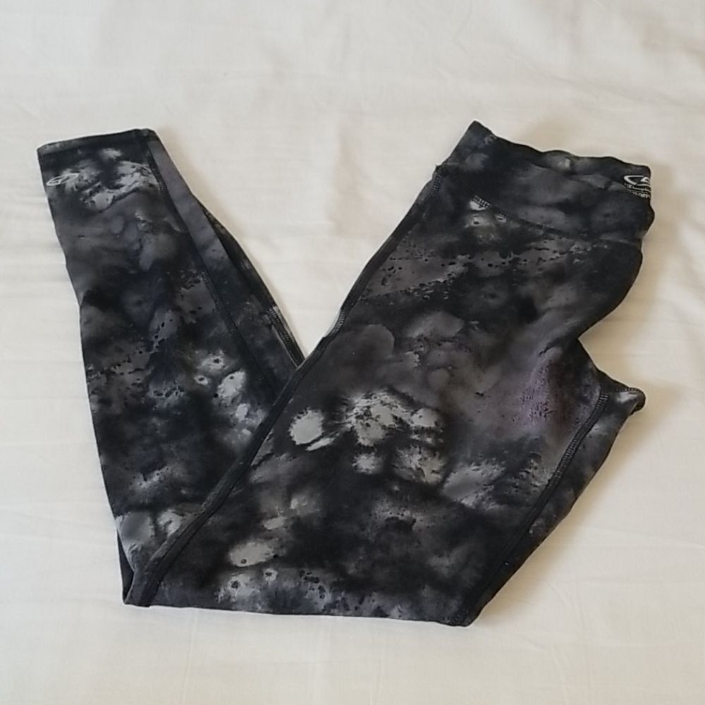 Champion Duo-Dry Gray & White Athletic Leggings